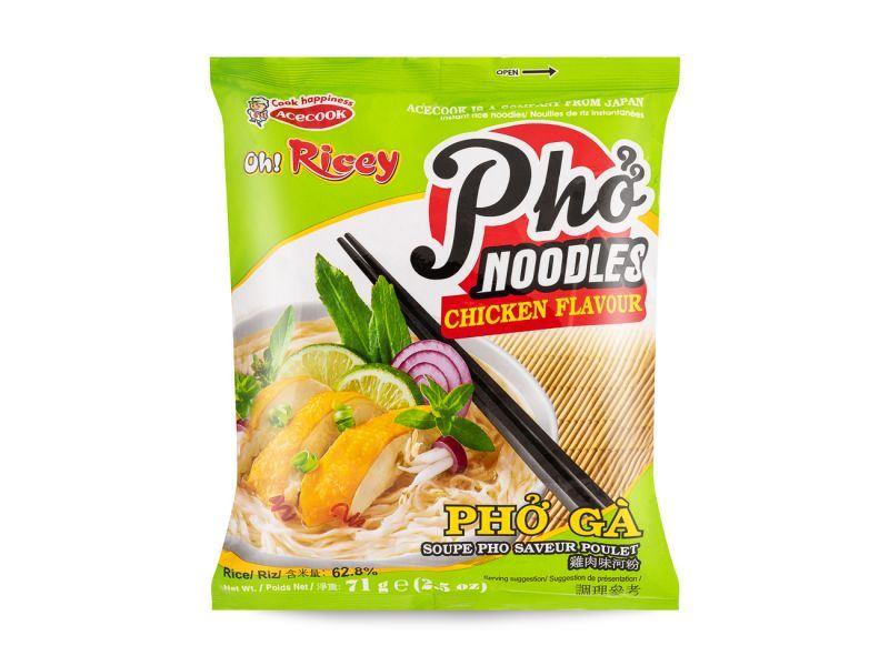 Acecook Oh! Ricey Instant Pho Rice Noodles (Chicken Flavour) 雞肉味河粉 24 x 71g