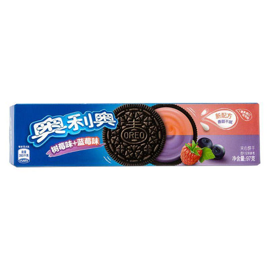 (Case) Oreo Cookie (Blueberry & Raspberry Flavour) 奧利奧 夾心餅乾 (樹莓味 + 藍莓味) 97g*24