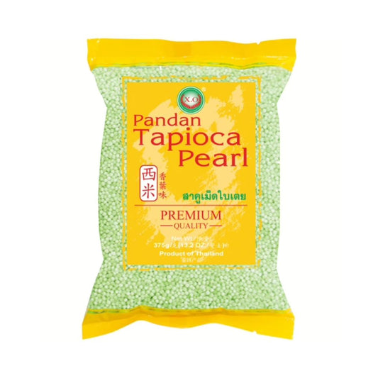 X.O Tapioca Pearl (Pandan Flavour) 西米 (香葉味) 30 x 375g