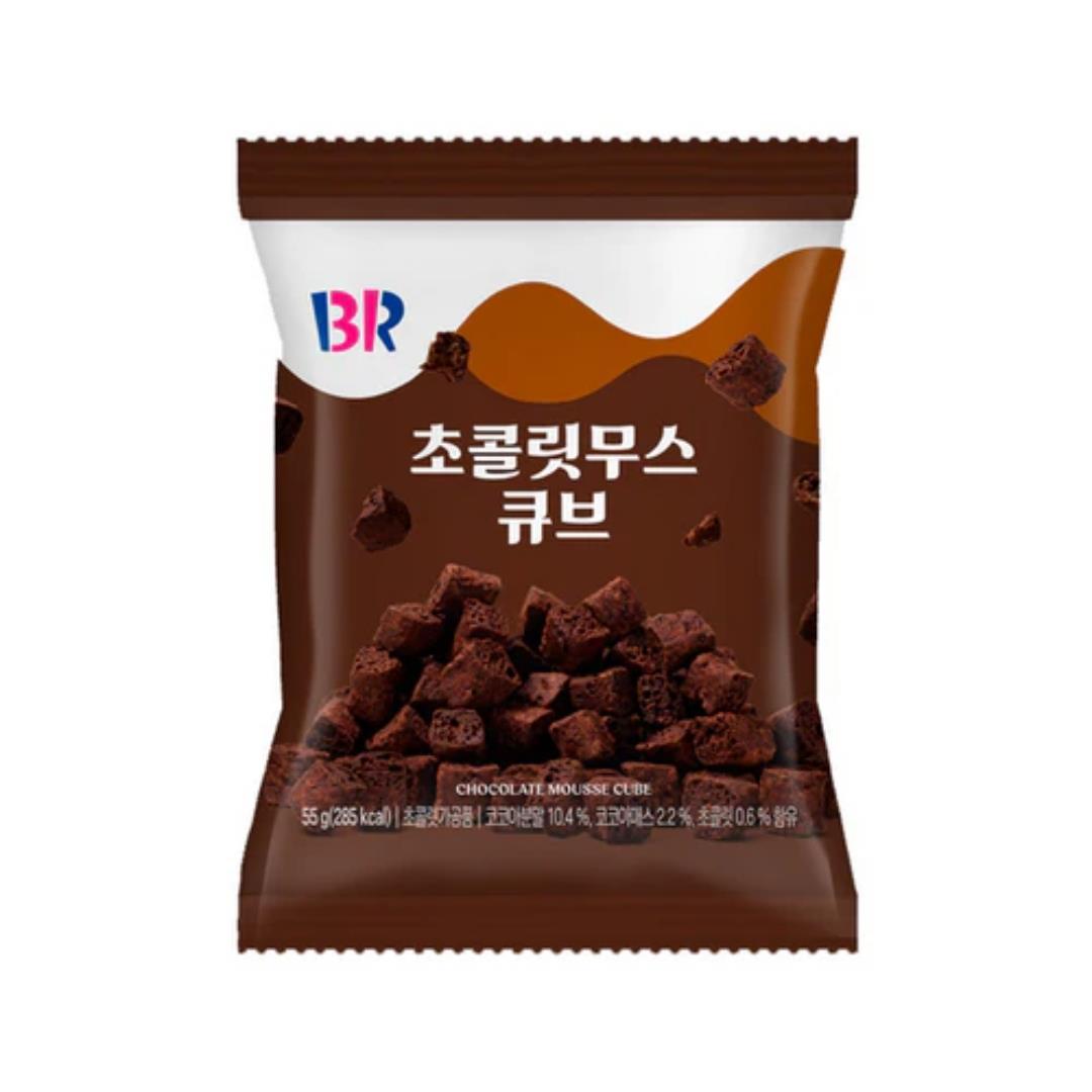 Baskin-Robbins Chocolate Mousse Cube Snack 배스킨라빈스 초콜릿무스 큐브 10 x 55g
