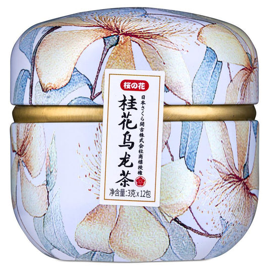 (Case) Kakoo Osmanthus Oolong Tea 開古 桜の花 小花罐口味茶包 (桂花烏龍茶) 36g (12*3g)*24