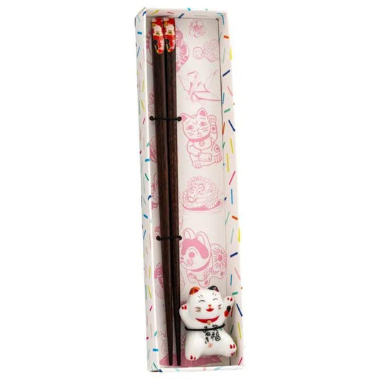 (Case) Tokyo Design Studio Chopsticks & Rest Set (Lucky Cat) *10