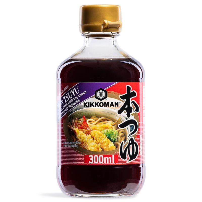(Case) Kikkoman Fish Soup Stock with Soy Sauce (Hon Tsuyu Non-GMO) 本つゆ 300ml*12