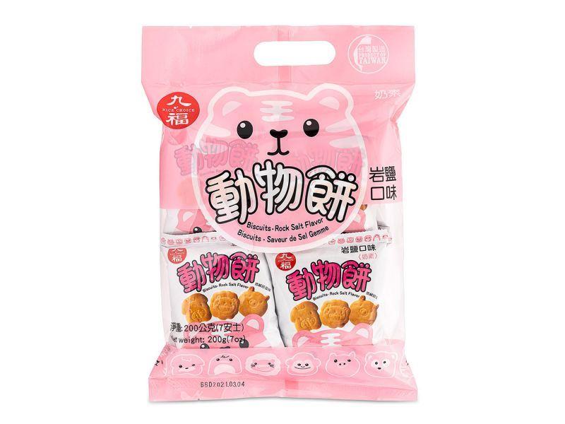 (Case) Nice Choice Biscuits (Rock Salt Flavour) 九福 動物餠 (岩鹽口味) 200g*6