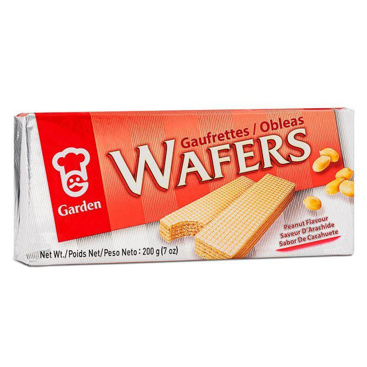 (Case) Garden Cream Wafers (Peanut Flavour) 嘉頓 忌廉威化 (花生味) 200g (4*50g)*12