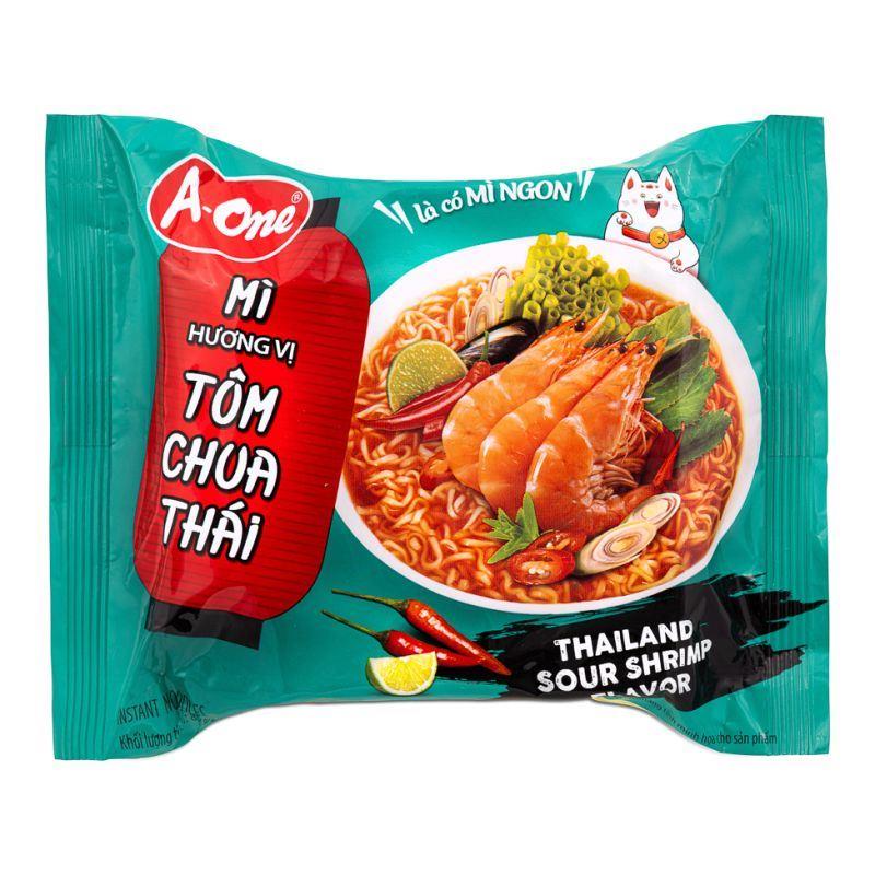 A-One Instant Noodles (Thailand Sour Shrimp Flavour) 泰國口味酸辣蝦麵 30 x 85g