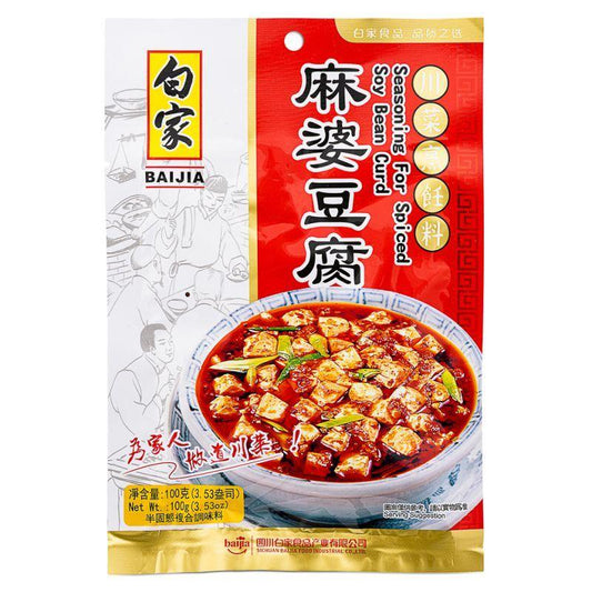 Bai Jia Mapo Tofu Seasoning (Stir-Fried Tofu in Hot Sauce) 白家 麻婆豆腐調料 30 x 100g