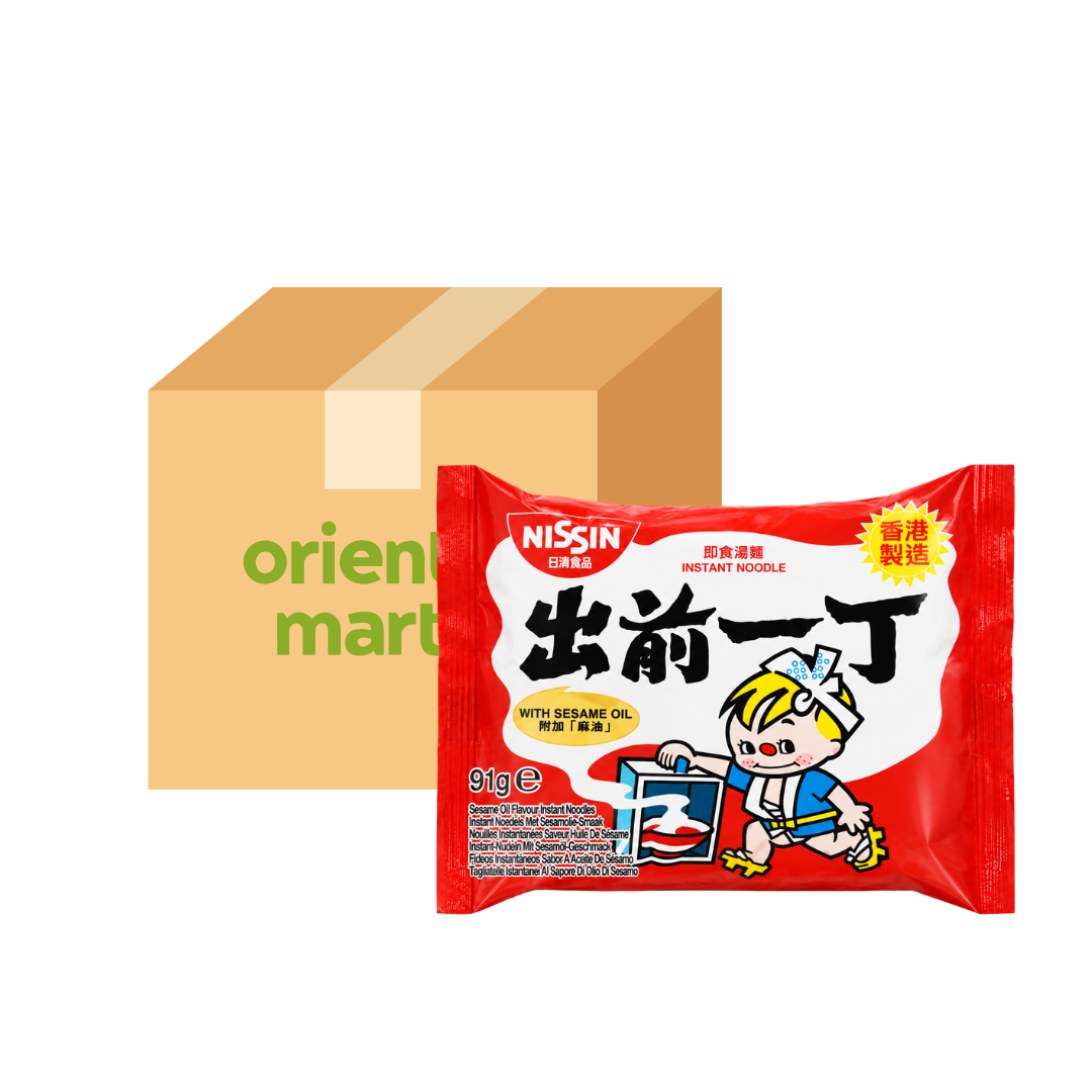 Nissin Sesame Oil Flavour Instant Noodles 出前一丁 麻油味即食湯麵 30 x 91g