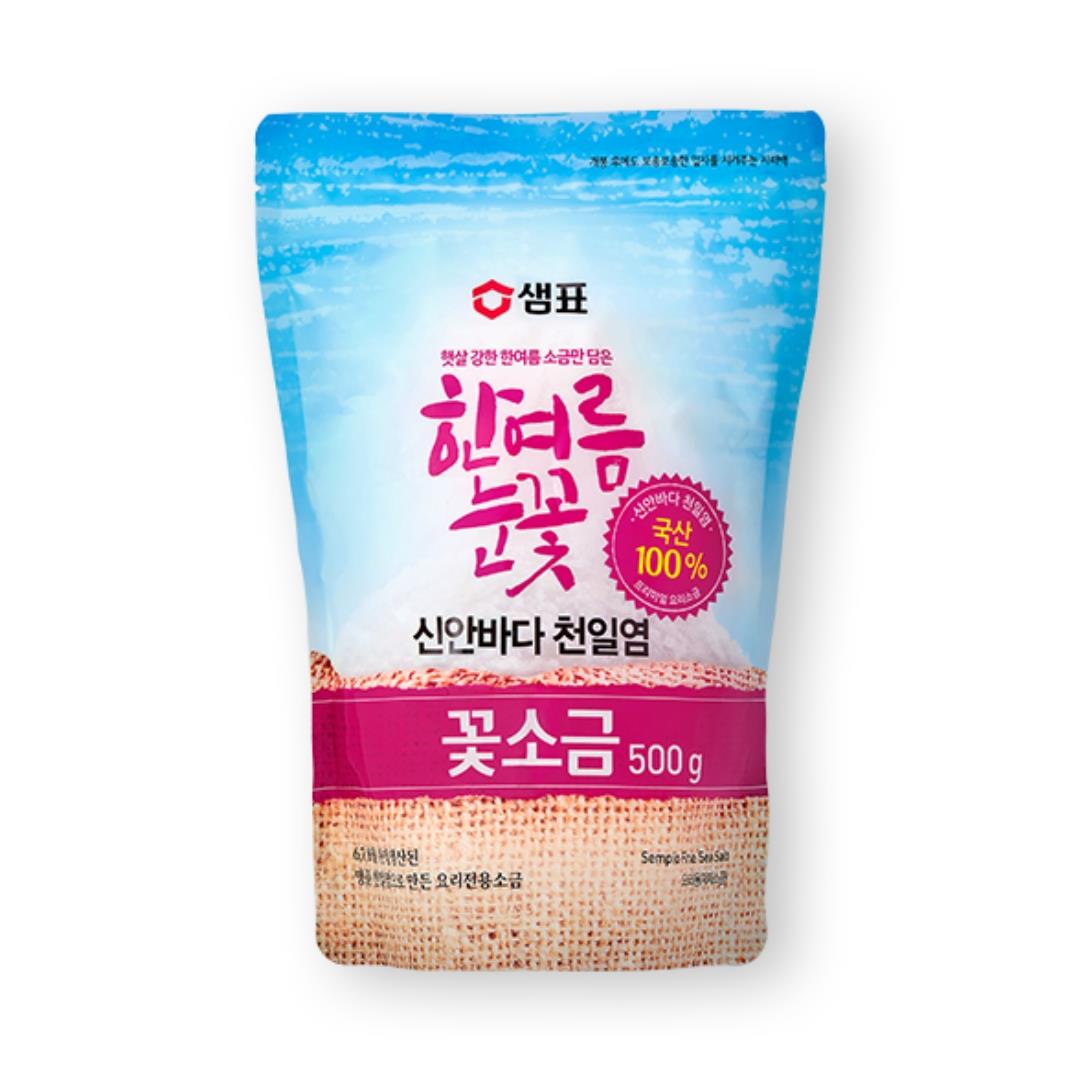Sempio Natural Sea Salt 샘표 한여름눈꽃 천일염 꽃소금 12 x 500g