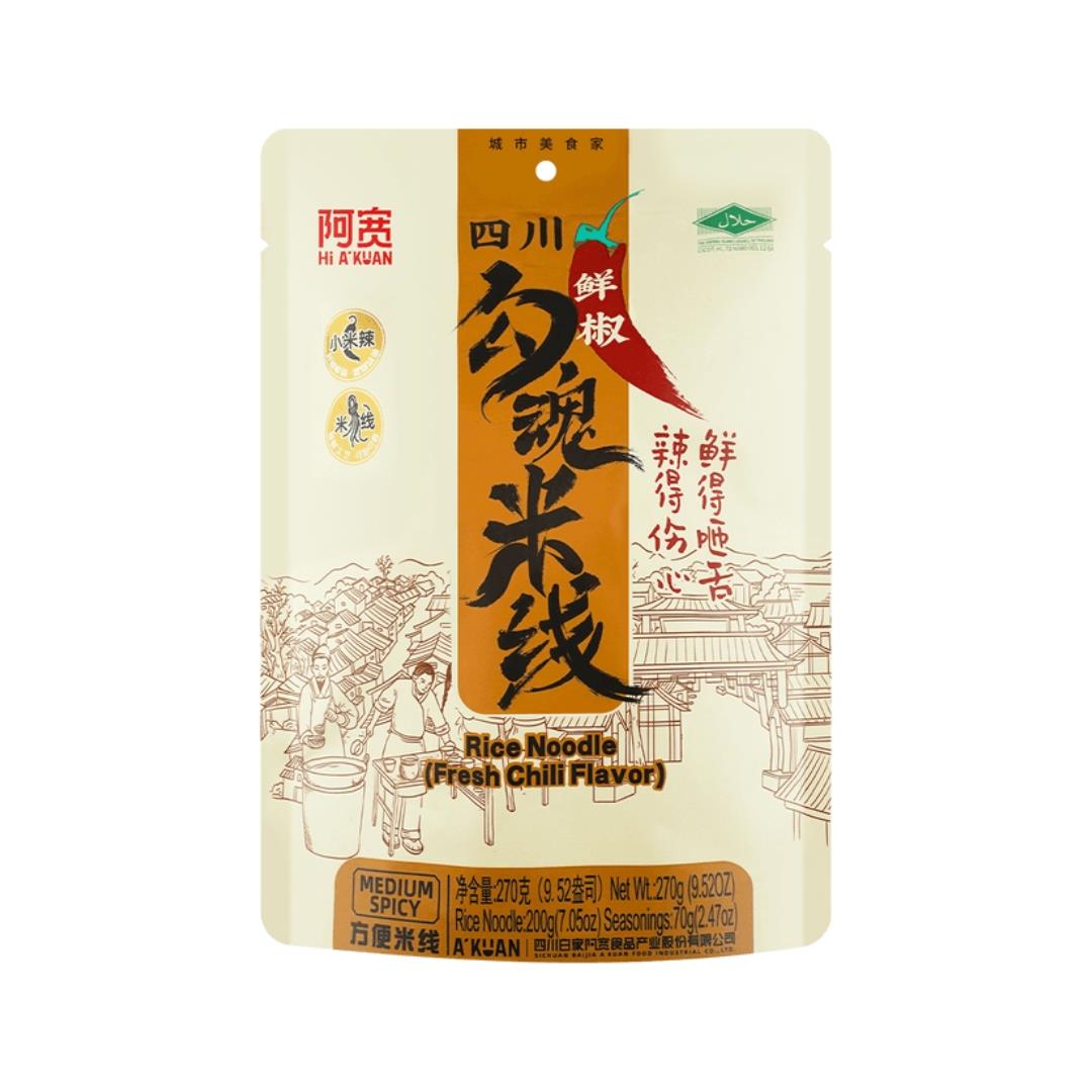 Bai Jia Sichuan Fresh Chilli Rice Noodle 20 x 270g
