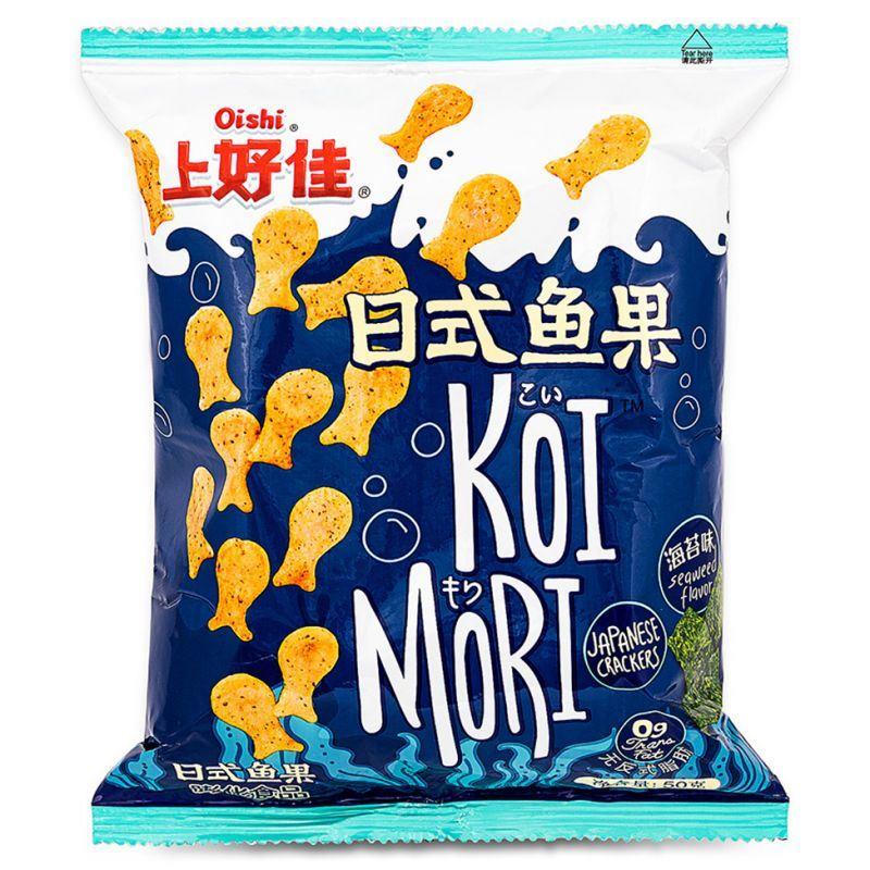 (Case) Oishi Koi Mori Japanese Cracker (Seaweed Flavour) 上好佳 日式魚果 (海苔味) 50g*20