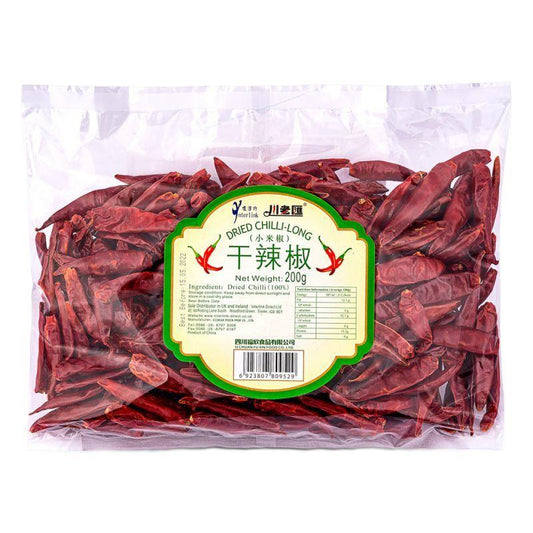 (Case) Chuan Lao Hui Dried Chilli (Long) 川老匯 乾辣椒 (小米椒) 200g*15