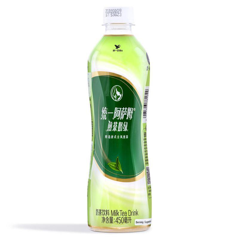 (Case) Unif Green Milk Tea Drink 統一 阿薩姆煎茶奶綠 450ml*15