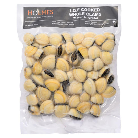❄️ Holmes Cooked Whole Clams (60-80/kg) 10 x 1kg
