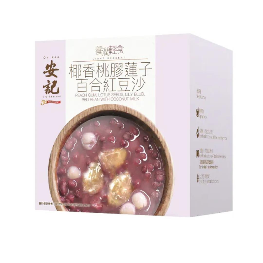 (Case) On Kee Peach Gum, Lotus Seeds, Lily Bulb, Red Bean with Coconut Milk 260g*24