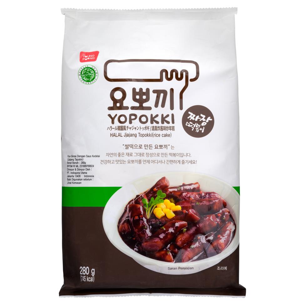(Case) Young Poong Yopokki HALAL Jjajang Topokki (Rice Cake) 清真炸醬味炒年糕 280g*24