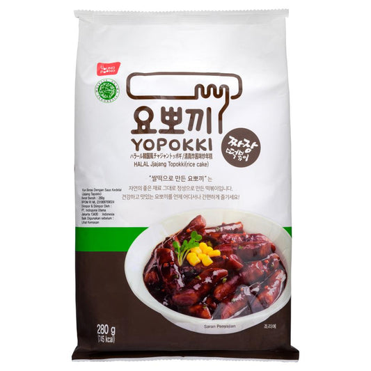 (Case) Young Poong Yopokki HALAL Jjajang Topokki (Rice Cake) 清真炸醬味炒年糕 280g*24
