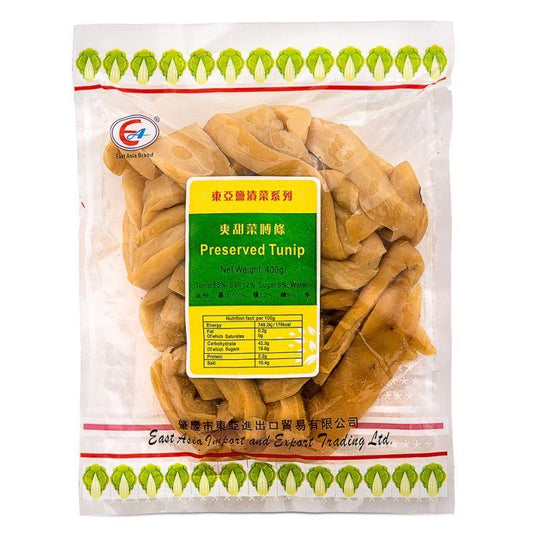 East Asia Brand Preserved Turnip 東亞牌 爽甜菜脯條 50 x 400g