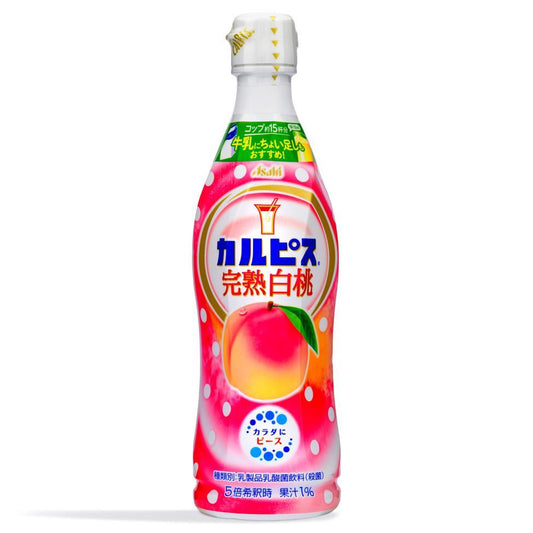 Asahi Calpis White Peach Flavour Concentrated Yogurt Drink 12 x 470ml