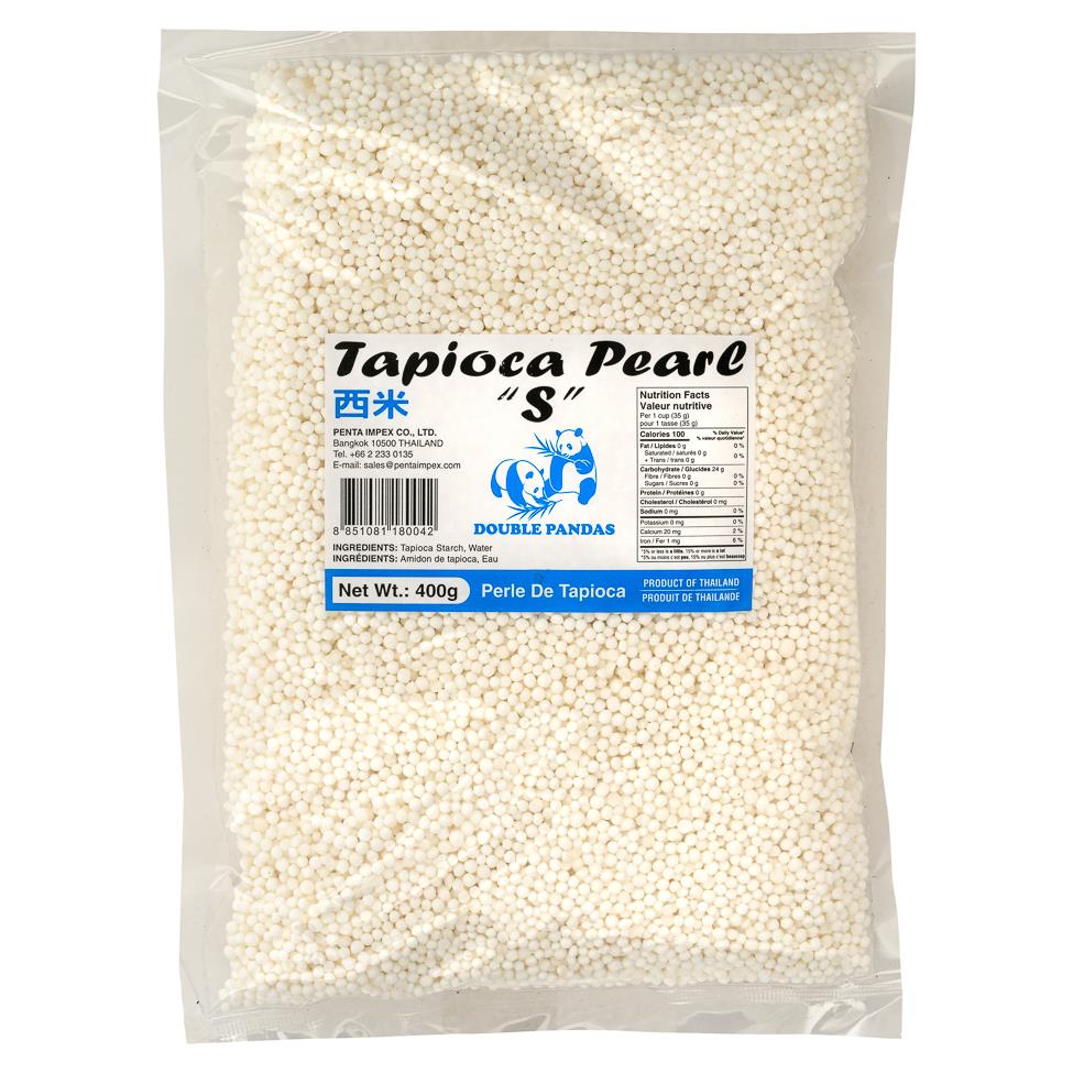 Double Pandas Small Tapioca Pearl 西米 50 x 400g