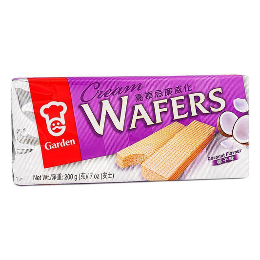 (Case) Garden Cream Wafers (Coconut Flavour) 嘉頓 忌廉威化 (椰子味) 200g (4*50g)*12