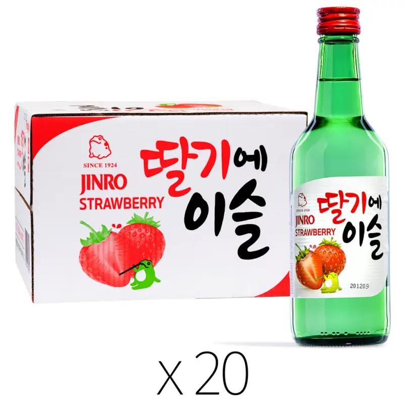 (Case) Jinro Strawberry Soju 딸기에이슬 (ABV 13%) 350ml*20