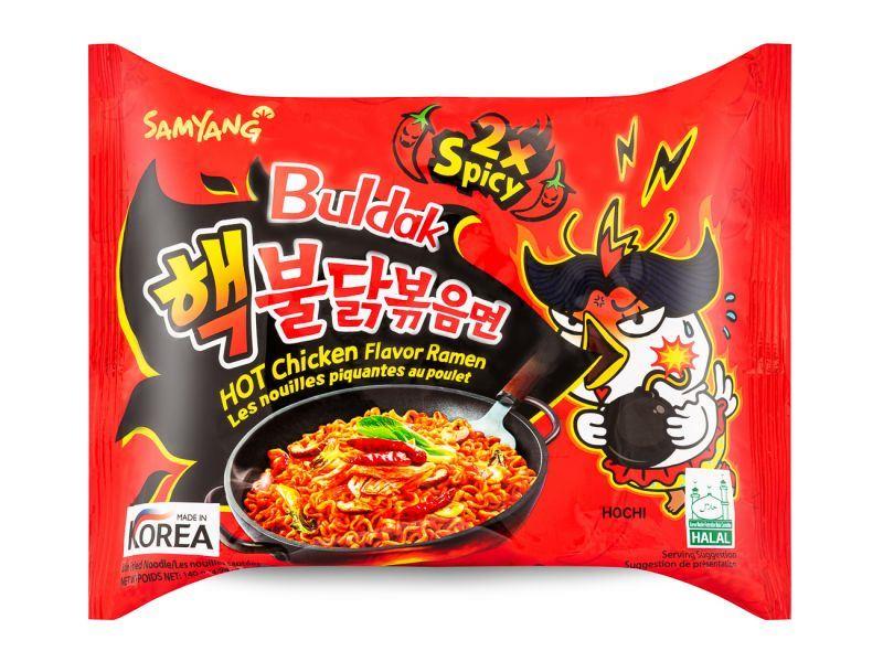 (Case) Samyang Buldak Hot Chicken Flavour Ramen (2x Spicy) 핵불닭볶음면 (140g*5)*8