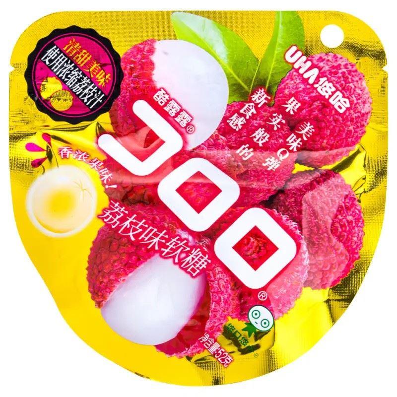 (Case) UHA Kororo Soft Candy (Lychee Flavour) 悠哈 酷露露 荔枝味軟糖 52g*6
