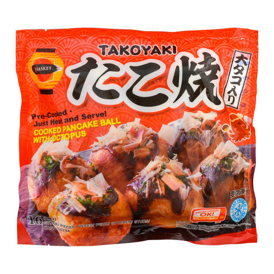 ❄️ J-Basket Takoyaki Cooked Pancake Balls with Octopus たこ焼 10 x 480g