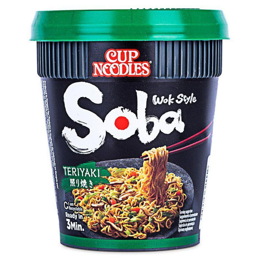 (Case) Nissin Wok Style Soba Cup Noodles (Teriyaki) 90g*8