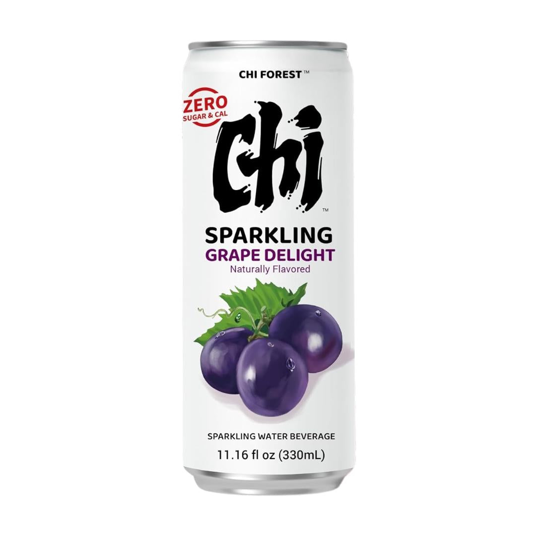 £#(24) Genki Forest Sparkling Water Can (Grape Delight Flavour) 元氣森林氣泡水 葡萄味 (罐裝) 330ml