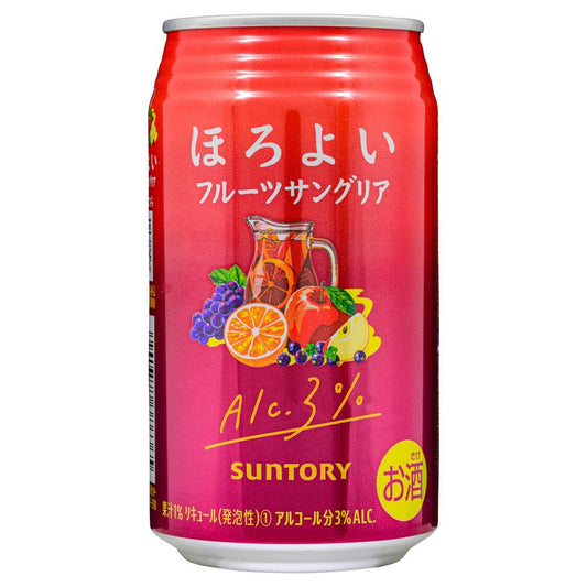 (Case) Suntory Horoyoi Cocktail Fruits Sangaria Chuhai Spritzer (ABV 3%) 350ml*24
