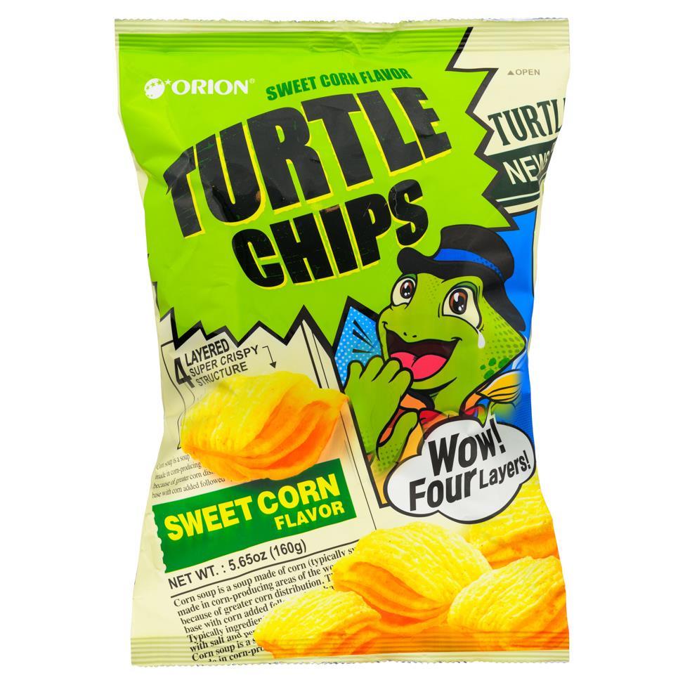 (Case) Orion Turtle Chips (Sweet Corn Flavour) 160g*12