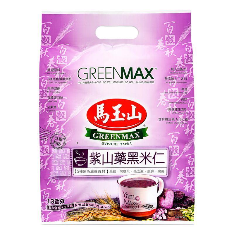 (Case) Greenmax Yam & Mixed Cereal 馬玉山 紫山藥黑米仁 360g*12