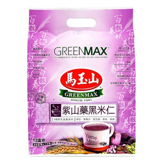 (Case) Greenmax Yam & Mixed Cereal 馬玉山 紫山藥黑米仁 360g*12