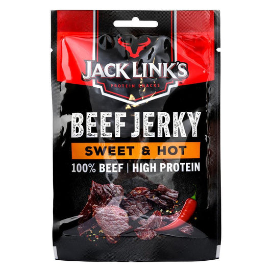 Jack Links Meat Snacks Beef Jerky (Sweet & Hot) 12 x 60g