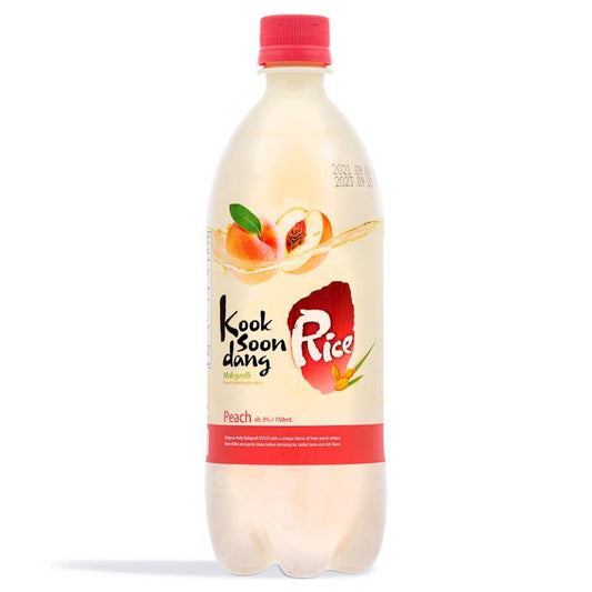 (Case) Kooksoondang Peach Rice Makgeolli Sparkling Rice Wine (ABV 3%) 750ml*20