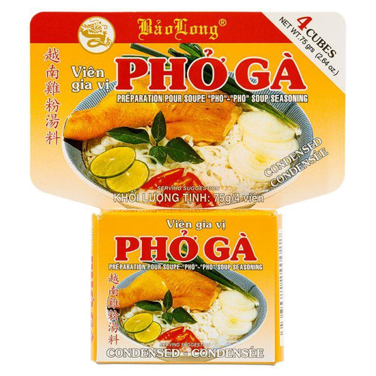 Bao Long Pho Ga Chicken Soup Seasoning 越南雞粉湯料 72 x 75g (4 cubes)