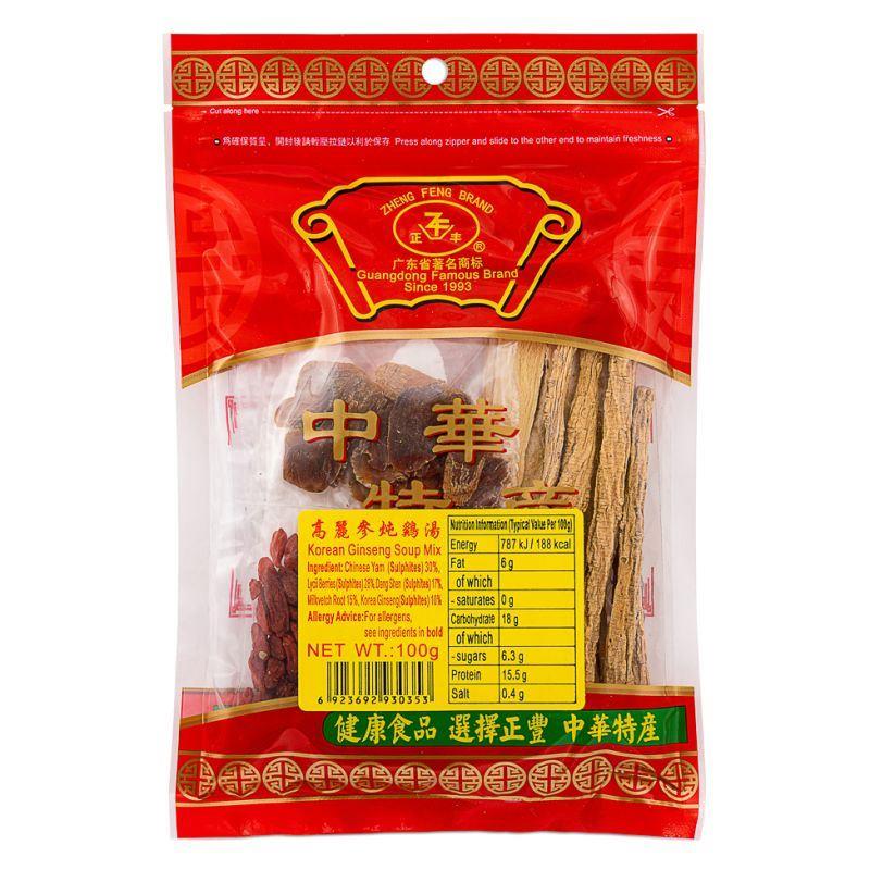 (Case) Zheng Feng Korean Ginseng Soup Mix 正豐 高麗參燉雞湯 100g*20