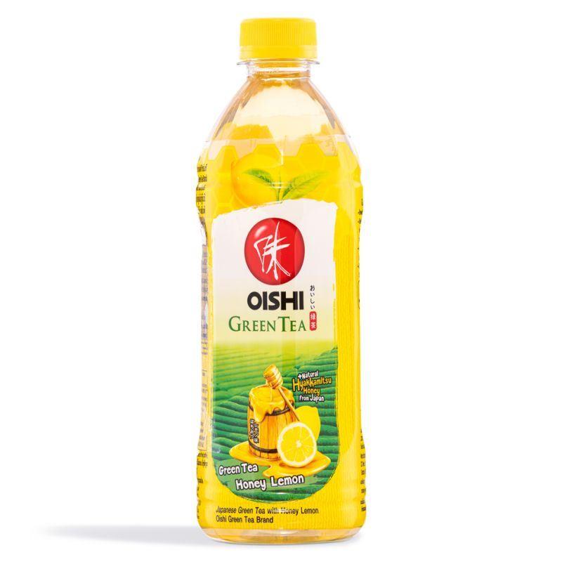 (Case) Oishi Japanese Green Tea with Honey Lemon 500ml*24