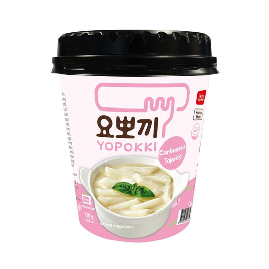 Young Poong Yopokki Carbonara Topokki (Rice Cake) Cup 卡邦尼炒年糕 (杯) 6 x 120g