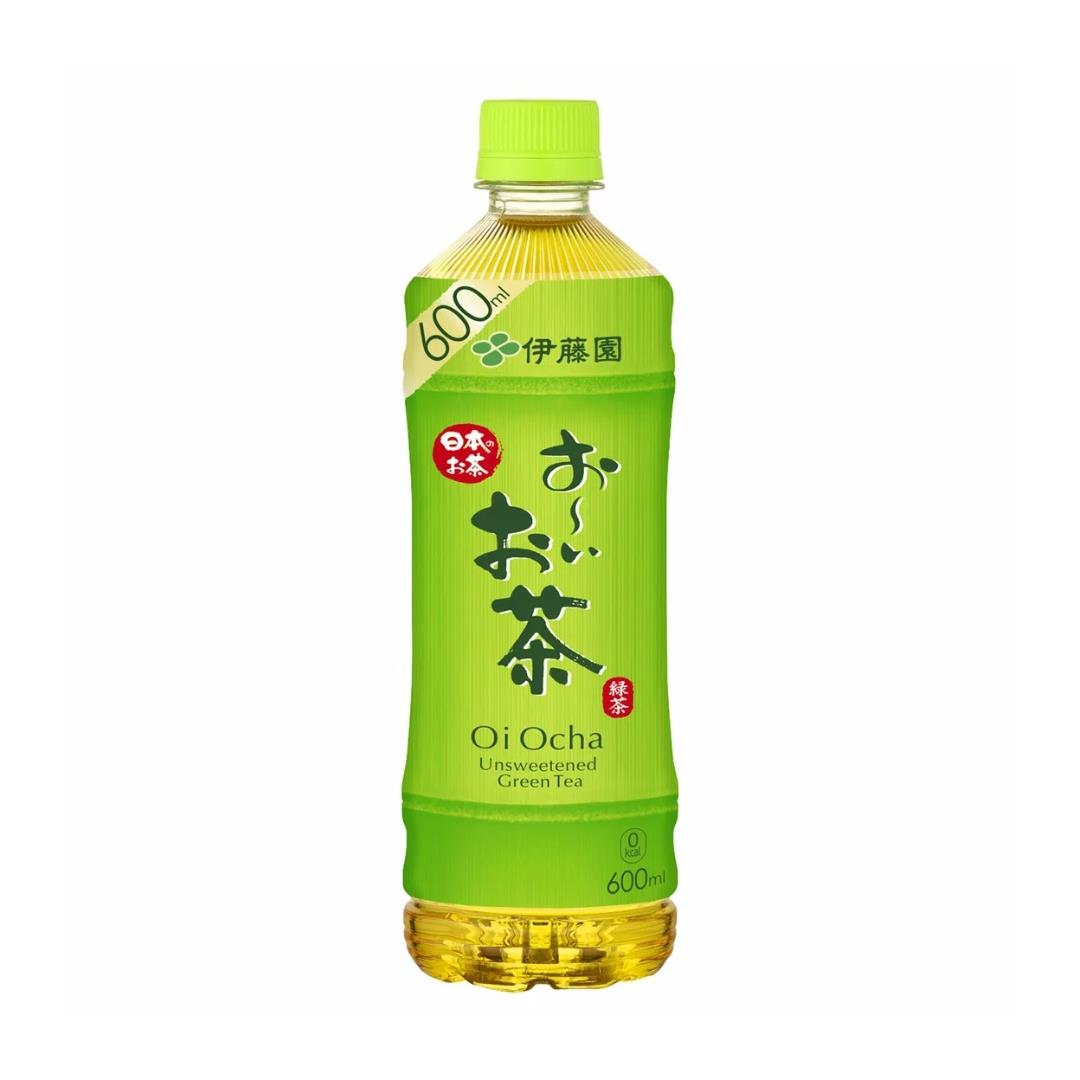 Itoen Oi Ocha Unsweetened Green Tea 伊藤園 お〜いお茶 緑茶 24 x 600ml