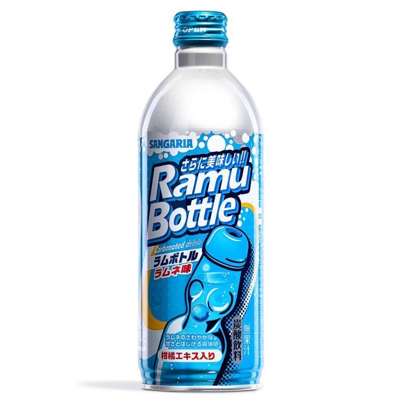 (Case) Sangaria Ramu Bottle Carbonated Drink ラムボトル ラムネ味 500ml*24