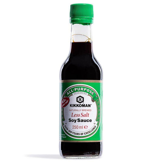 (Case) Kikkoman Naturally Brewed Less Salt Soy Sauce 萬字 減鹽醬油 250ml*6