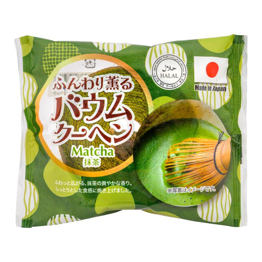 Taiyo Halal Baumkuchen (Matcha Flavour) ふんわり薫る パウム クーヘン (抹茶) 12 x 55g