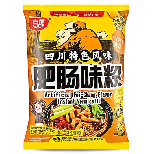 Bai Jia Artificial Fei-Chang Flavour Instant Vermicelli 白家陳記 肥腸味粉 20 x 108g