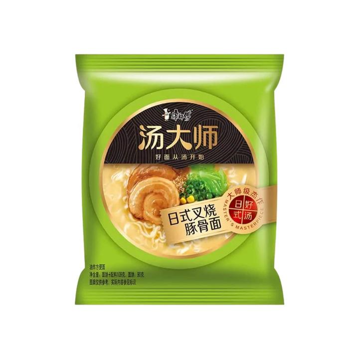 (Case) Master Kong Master Soup Japanese Roasted Pork Noodle 康師傅 湯大師日式叉燒豚骨麵 119g*30