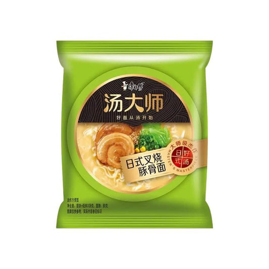 (Case) Master Kong Master Soup Japanese Roasted Pork Noodle 康師傅 湯大師日式叉燒豚骨麵 119g*30