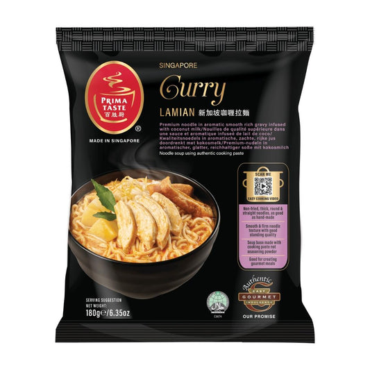 (Case) Prima Taste Singapore Curry La Mian 百勝廚 新加坡咖哩拉麵 178g*12