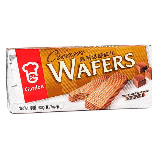 (Case) Garden Cream Wafers (Chocolate Flavour) 嘉頓 忌廉威化 (朱古力味) 200g (4*50g)*12